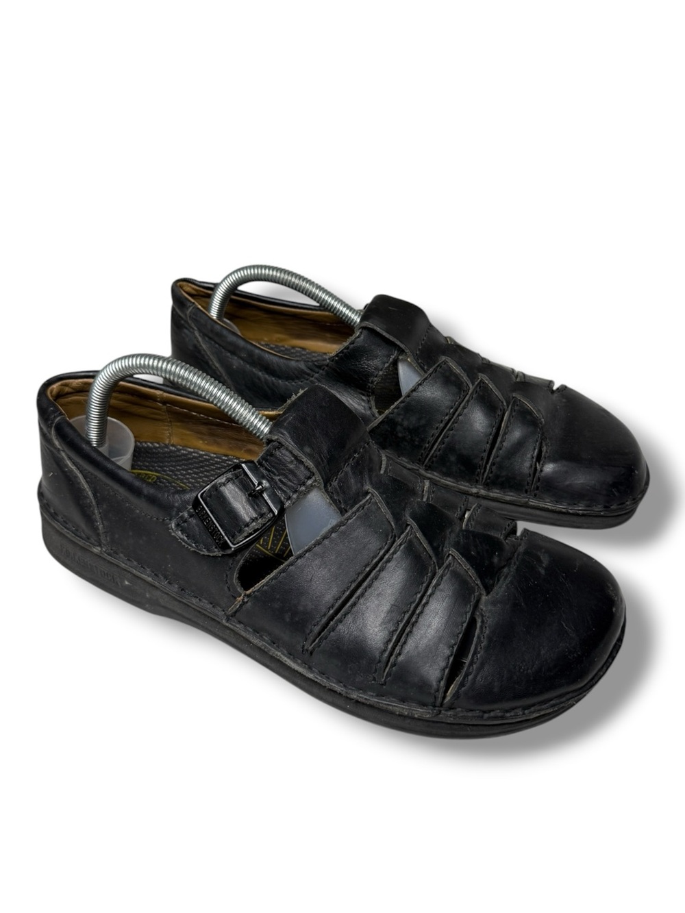Birkenstock Madeira Footprints Closed Toes Leather Sandals Fisherman Size 9